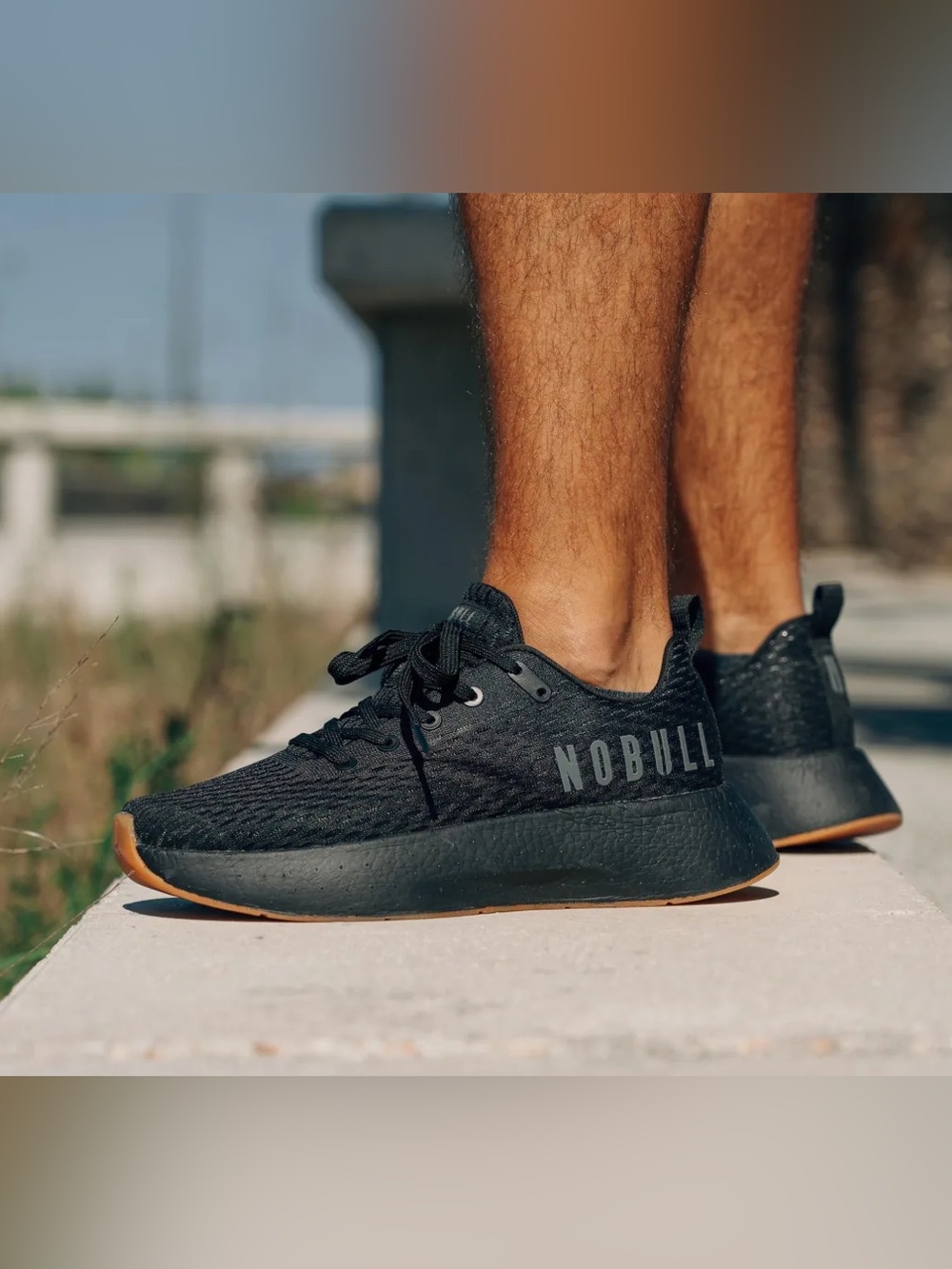 NOBULL Unisex Journey Triple Black Mesh Training Running Gum Toe M 9.5 W 11 ***
